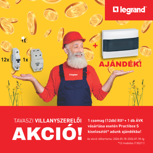LEGRAND - Tavaszi villanyszerelői akció